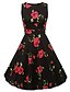 preiswerte Retro-Kleider-Damen Party / Festtage / Ausgehen Retro / Street Schick Baumwolle Swing Kleid Blumen Knielang