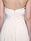cheap Bridesmaid Dresses-Sheath / Column Bridesmaid Dress Strapless Sleeveless Furcal Ankle Length Chiffon with Ruched / Draping