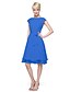 cheap The Wedding Store-Ball Gown / A-Line Bridesmaid Dress Jewel Neck Short Sleeve Knee Length Chiffon with Sash / Ribbon / Bow(s) / Buttons 2022