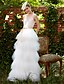 cheap Wedding Dresses-Wedding Dresses A-Line V Neck Sleeveless Floor Length Lace Bridal Gowns With Sash / Ribbon Appliques 2023