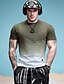 cheap Men&#039;s Tees &amp; Tank Tops-Men&#039;s Daily Sports Going out Active / Street chic Cotton T-shirt - Color Block Round Neck Gray XL / Short Sleeve