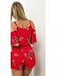billige סרבלים ואוברולים לנשים-Women&#039;s Beach Holiday Cute Floral Print Strap Rompers,Loose Short Sleeve Spring Summer