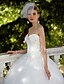 cheap Wedding Dresses-Ball Gown Sweetheart Neckline Floor Length Lace / Tulle Made-To-Measure Wedding Dresses with Sequin / Appliques by LAN TING BRIDE® / Sparkle &amp; Shine