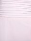 رخيصةأون فساتين الاشبينات-A-الخط حمالات سباكيتي طول الركبة شيفون فستان الاشبينة مع روش