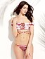 cheap Women&#039;s Swimwear &amp; Bikinis-Women&#039;s Color Block Bikini Swimsuit Color Block Bandeau Swimwear Bathing Suits Red