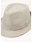 olcso Női kalapok-Uniszex Egyszínű Len, Vintage Alkalmi - Svájcisapka