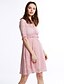 cheap Women&#039;s Dresses-Women&#039;s Street chic A Line / Sheath / Lace Dress - Solid Colored Lace / Tassel V Neck / Spring / Summer