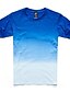 billige T-skjorter og singleter til herrer-Bomull Rund hals T-skjorte Herre - Fargeblokk Aktiv / Gatemote Sport Grå XL / Kortermet