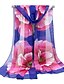 cheap Women&#039;s Scarves-Women&#039;s Holiday Chiffon Rectangle Scarf - Floral Mesh / Fabric