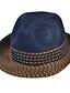 cheap Straw Hat-Unisex Party / Holiday Straw Hat / Sun Hat - Striped / Cute