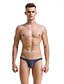 cheap Men&#039;s Exotic Underwear-Men&#039;s 1 Piece Mesh G-string Underwear Solid Colored Low Waist Light Blue White Black M L XL