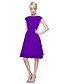 cheap The Wedding Store-Ball Gown / A-Line Bridesmaid Dress Jewel Neck Short Sleeve Knee Length Chiffon with Sash / Ribbon / Bow(s) / Buttons 2022