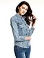 cheap Women&#039;s Tops-Women&#039;s Daily / Going out Street chic Shirt - Solid Colored Shirt Collar / Spring / Fall