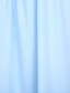 Недорогие Платья для выпускного-А-силуэт Платье Встреча выпускников До колена Без рукавов На тонких бретелях Шифон с Плиссировка 2023