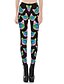 ieftine Leggings-Pentru femei Mărime Plus Size Zilnic Skinny Pantaloni Chinos Pantaloni Floral Imprimeu Roz Îmbujorat S / M / L