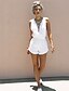 cheap Women&#039;s Rompers-Women&#039;s Romper Solid Colored Deep V Streetwear Holiday Going out Slim Regular Fit Sleeveless White S M L Summer