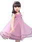 cheap Dresses-Girls&#039; Floral Casual / Daily Solid Colored Sleeveless Dress Purple