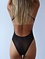cheap Sexy Lingerie-Women&#039;s Mesh Erotic Suits Nightwear Solid Colored White / Black S M L