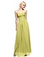 cheap Bridesmaid Dresses-Sheath / Column Strapless Floor Length Chiffon Bridesmaid Dress with Criss Cross by LAN TING BRIDE®