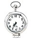 cheap Pocket Watches-Men&#039;s Pocket Watch Wrist Watch Quartz Silver Casual Watch Analog Charm Fashion - White