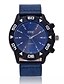 baratos Relógios de quartzo-Homens Relógio de Pulso Quartzo Couro Preta / Azul Legal Analógico Casual Fashion - Preto Azul Marron