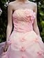 Χαμηλού Κόστους Νυφικά Φορέματα-Φορεματα για γαμο Βραδινή τουαλέτα Στράπλες Αμάνικο Μέχρι τον αστράγαλο Οργάντζα Νυφικά φορέματα Με Πέρλες Φούστα με πιασίματα 2023