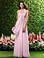 cheap Bridesmaid Dresses-Sheath / Column Halter Neck / Sweetheart Neckline Floor Length Chiffon Bridesmaid Dress with Criss Cross