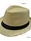 cheap Women&#039;s Hats-Unisex Vintage / Party / Work Straw Hat / Sun Hat - Patchwork / Cute