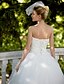 cheap Wedding Dresses-Ball Gown Sweetheart Neckline Floor Length Lace / Tulle Made-To-Measure Wedding Dresses with Sequin / Appliques by LAN TING BRIDE® / Sparkle &amp; Shine