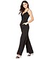 cheap Women&#039;s Jumpsuits &amp; Rompers-Women&#039;s Work Going out Vintage Sexy Solid Print Strap Jumpsuits,Straight Loose Sleeveless Summer Chiffon