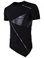 cheap Men&#039;s Casual T-shirts-Men&#039;s T shirt Tee Color Block Round Neck White Black Short Sleeve Daily Sports Patchwork Slim Tops Cotton Active / Summer / Summer