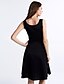 cheap Women&#039;s Dresses-Women&#039;s Party Vintage A Line Dress,Solid U Neck Knee-length Sleeveless Summer Mid Rise Micro-elastic Medium