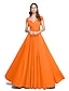 cheap The Wedding Store-A-Line Floor Length Jersey Bridesmaid Dress with Criss Cross / Pleats