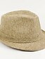 olcso Női kalapok-Uniszex Egyszínű Len, Vintage Alkalmi - Svájcisapka