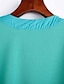 preiswerte T-Shirts für Damen-Damen Solide Einfach Lässig/Alltäglich Übergröße T-shirt,V-Ausschnitt Herbst Langarm Nylon Mittel