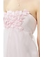cheap Bridesmaid Dresses-Ball Gown / A-Line Strapless Knee Length Satin / Tulle Bridesmaid Dress with Flower