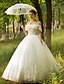 cheap Wedding Dresses-Ball Gown Wedding Dresses Off Shoulder Floor Length Tulle Short Sleeves Sparkle &amp; Shine with Beading Sequin Appliques 2020