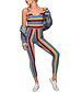 cheap Women&#039;s Jumpsuits &amp; Rompers-Women&#039;s Jumpsuit - Striped, Backless Fashion Holiday Sexy High Rise