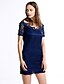 cheap Women&#039;s Dresses-Women&#039;s Cotton Bodycon Dress - Solid Colored Lace / Backless Off Shoulder / Summer