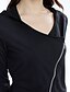preiswerte Kapuzenpullover &amp; Sweatshirts für Damen-Damen V-Ausschnitt Lang Hoodie-Jacke Solide / Herbst