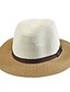 Χαμηλού Κόστους Ψάθινο Καπέλο-Γυναικεία Patchwork Πάρτι / Γιορτή Ψάθινο καπέλο / Καπέλο ηλίου / Χαριτωμένο