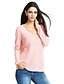 preiswerte Damen Pullover-Damen Alltag Solide Langarm Standard Pullover Pullover Jumper, V-Ausschnitt Herbst / Winter Weiß / Purpur / Rosa S / M / L