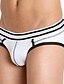 cheap Men&#039;s Briefs Underwear-Men&#039;s Color Block White Black S M L