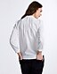 cheap Women&#039;s Blouses &amp; Shirts-Women&#039;s Work Blouse - Solid Colored Ruched V Neck White L / Spring