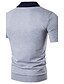 cheap Classic Polo-Men&#039;s Golf Shirt Color Block Collar Shirt Collar White Black Light gray Red Navy Blue Short Sleeve Daily Tops Streetwear