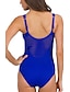 voordelige Eendelige badpakken-Dames Wit Zwart blauw Onderbroeken Eendelig Zwemkleding Zwempak - Effen S M L Wit