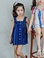 levne Dívčí oblečení-Girls &#039; Bez rukávů S proužky Mříž 3D tištěná grafika Šaty Proužky Bavlna Šaty Léto