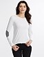 cheap Women&#039;s Blouses &amp; Shirts-Women&#039;s Casual Plus Size Batwing Sleeve Cotton Blouse - Solid Colored Sequins White XL / Fall