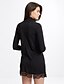 cheap Women&#039;s Dresses-Women&#039;s Daily Sheath Dress - Solid Colored Turtleneck Fall Black M L XL