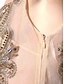 billige Aftenkjoler-Havfrue Smuk ryg Ferie Cocktailparty Formel aften Kjole Firkantet hals Uden ærmer Børsteslæb Jerseystof med Krystaldetaljering 2020